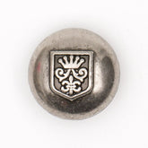 Luxe Metalen Knoop met Wapenschild 22mm Knopen KNP00160